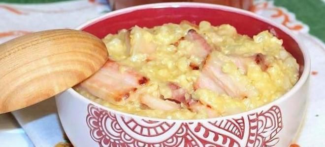 пшенная каша с салом и луком пшенная каша с салом и луком