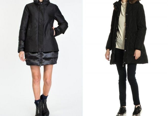 с чем носить женский пуховик до колена с чем носить женский пуховик до колена