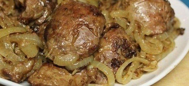 вкусная куриная печень на сковороде с луком вкусная куриная печень на сковороде с луком