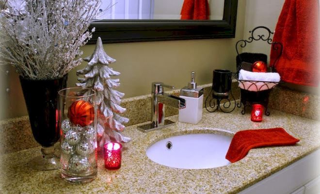 как украсить ванну к Новому году декор как украсить ванну к Новому году декор