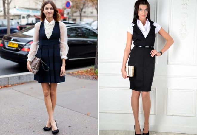 офисный сарафан под блузку офисный сарафан под блузку