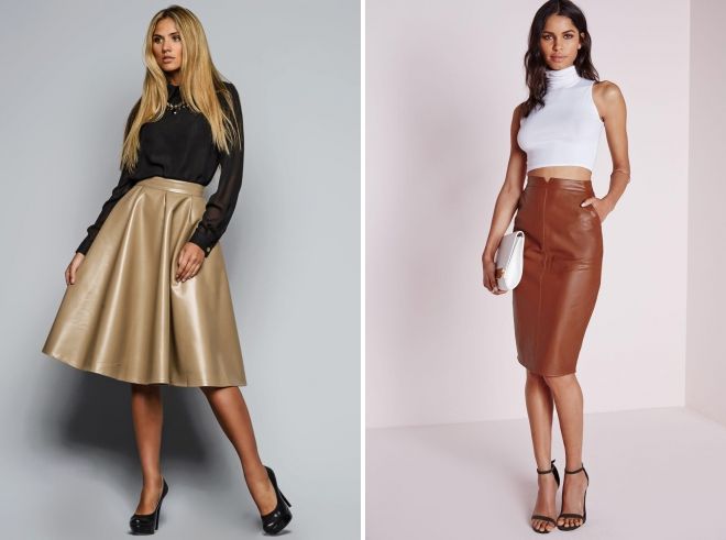 стильная кожаная юбка стильная кожаная юбка