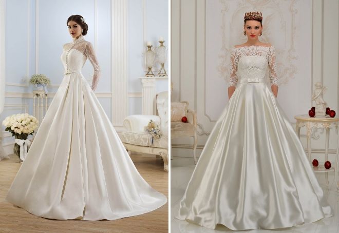закрытые свадебные платья с длинными рукавами закрытые свадебные платья с длинными рукавами
