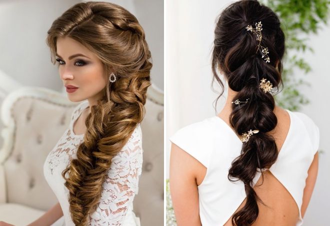 красивые косы на свадьбу красивые косы на свадьбу