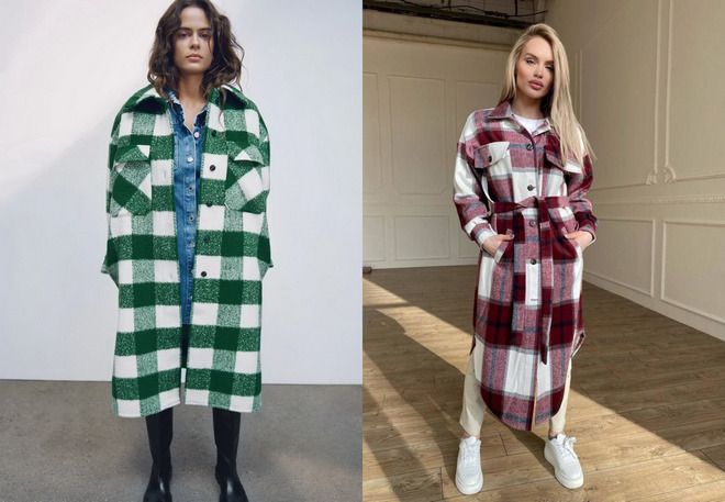 длинное пальто рубашка длинное пальто рубашка