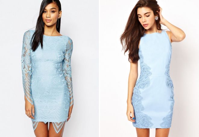голубое кружевное платье голубое кружевное платье