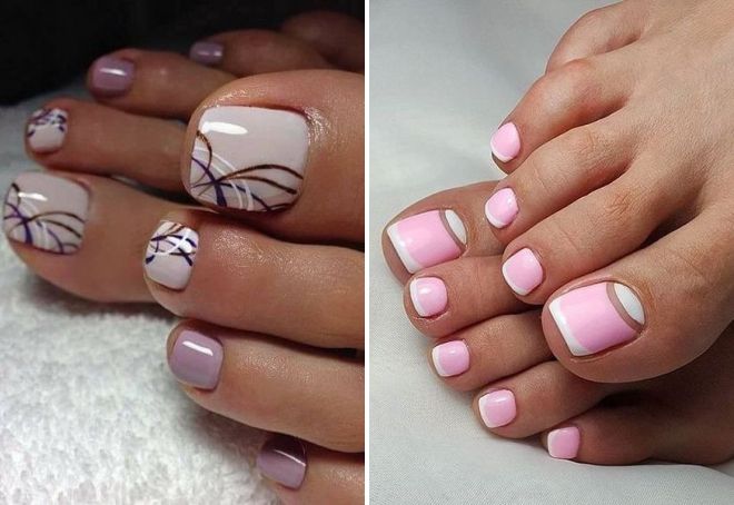 Маникюр и педикюр в пастельных тонах Маникюр и педикюр в пастельных тонах