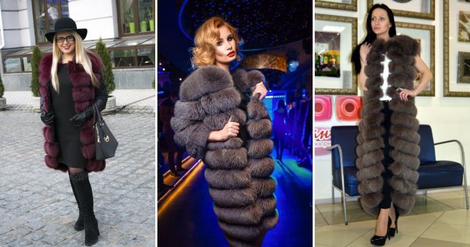 Меховой жилет из песца Меховой жилет из песца