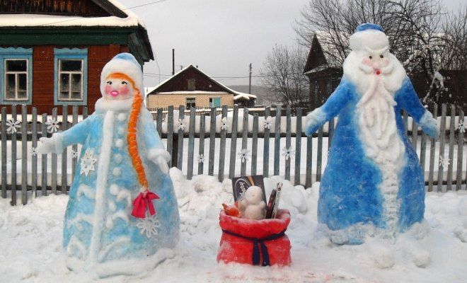 как украсить территорию у дома к Новому году как украсить территорию у дома к Новому году