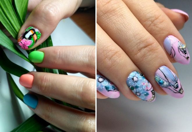 маникюр с оригинальным рисунком маникюр с оригинальным рисунком