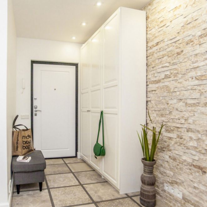 сделать отделку камнем прихожей сделать отделку камнем прихожей