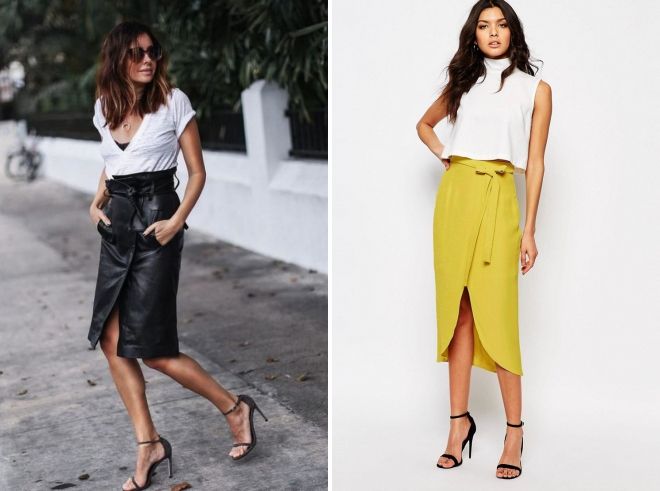 стильная юбка с запахом стильная юбка с запахом