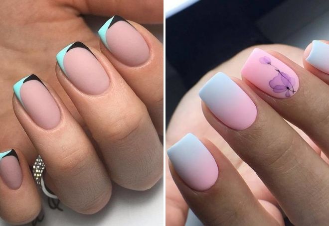 летний матовый маникюр летний матовый маникюр