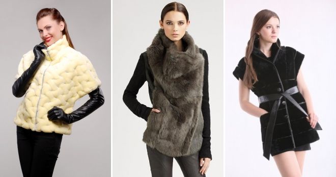 Меховой жилет из мутона Меховой жилет из мутона