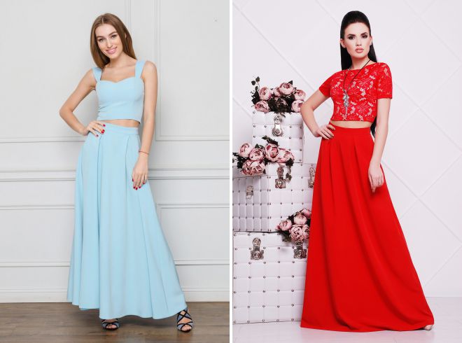 длинная юбка и топ длинная юбка и топ