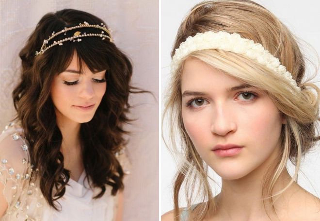 прически с ободком на средние волосы прически с ободком на средние волосы