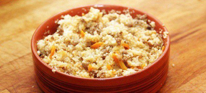 пшенная каша с мясом пшенная каша с мясом