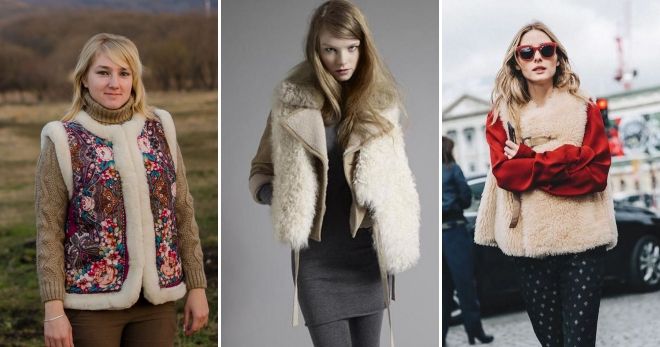 жилет из овчины жилет из овчины