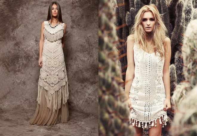 вязаное платье в стиле бохо вязаное платье в стиле бохо