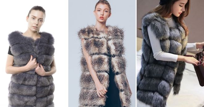 Жилет из искусственного меха объемный Жилет из искусственного меха объемный