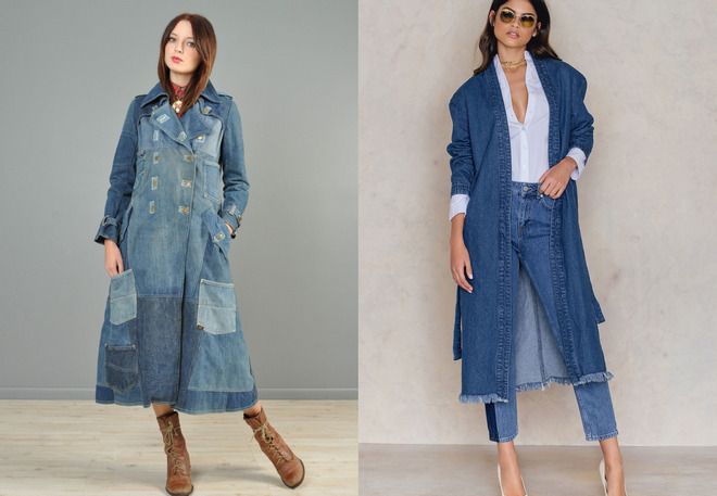 длинное джинсовое пальто длинное джинсовое пальто