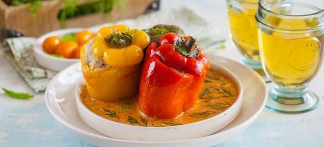 фаршированный болгарский перец фаршированный болгарский перец