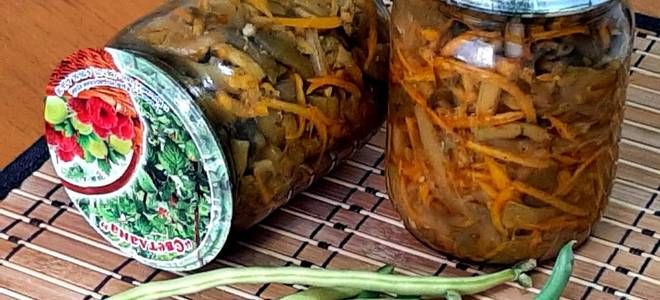 корейский салат из стручковой фасоли на зиму корейский салат из стручковой фасоли на зиму