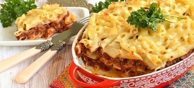 лазанья из макарон с фаршем лазанья из макарон с фаршем