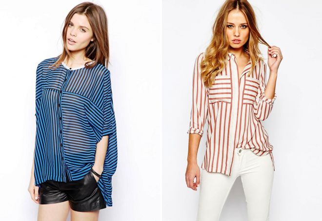 модная рубашка в полоску модная рубашка в полоску