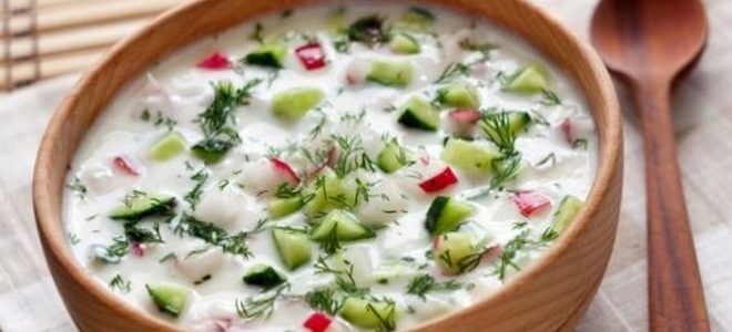 фото3 окрошка с жареной курицей