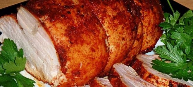 пастрома из индейки в духовке пастрома из индейки в духовке