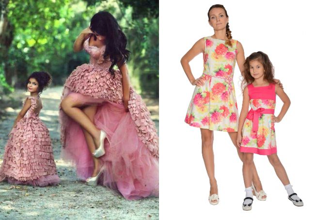 платья для мамы и дочки платья для мамы и дочки