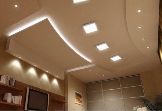 Подвесной потолок из гипсокартона Подвесной потолок из гипсокартона