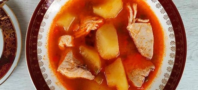 Суп из филе тунца Суп из филе тунца