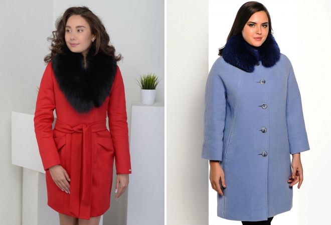 женское пальто с меховым воротником женское пальто с меховым воротником