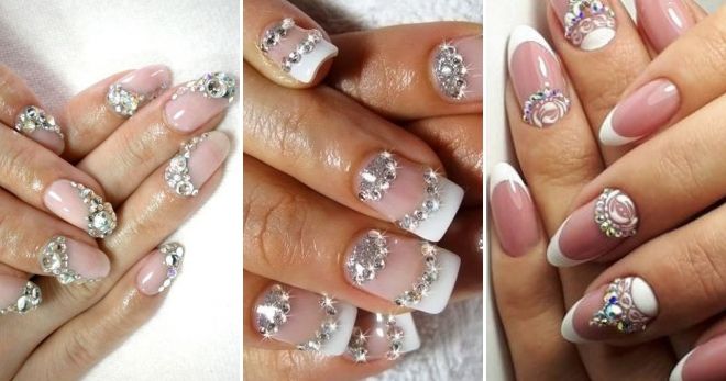 Свадебный френч со стразами Свадебный френч со стразами