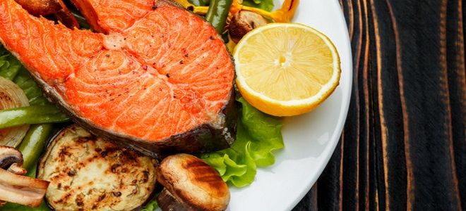 гриль лосось с баклажанами гриль лосось с баклажанами