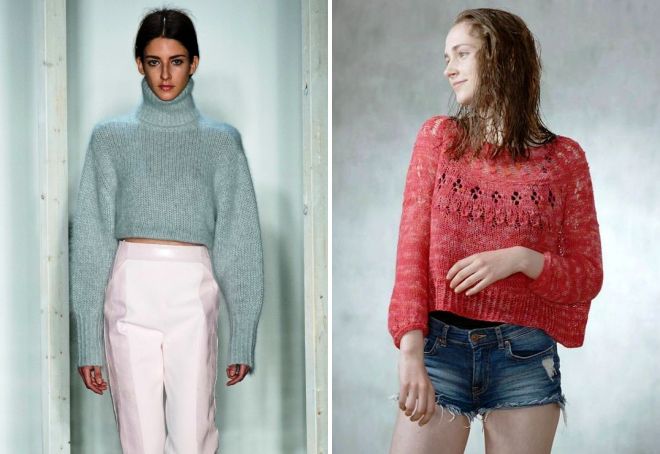 короткий свитер оверсайз короткий свитер оверсайз