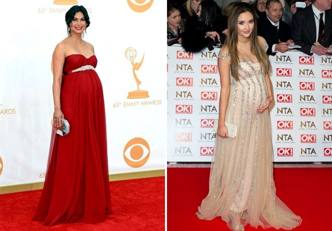 модные вечерние платья для беременных