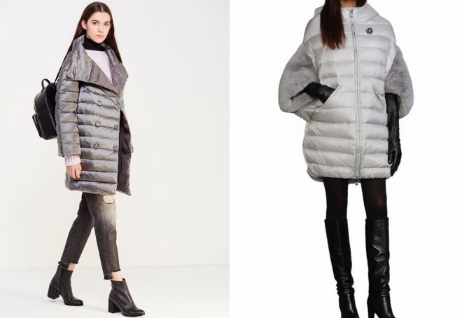 с чем носить пуховик кокон до колена с чем носить пуховик кокон до колена