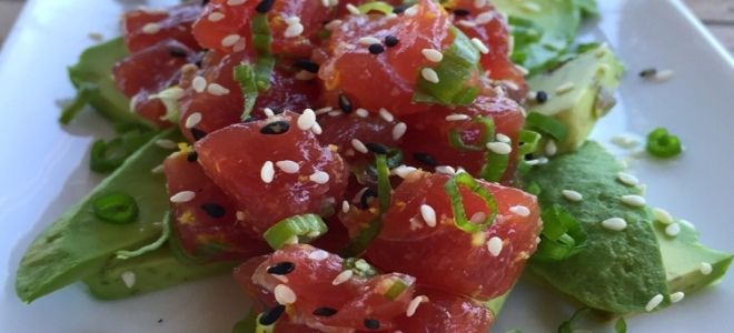 Тартар из свежего тунца филе Тартар из свежего тунца филе