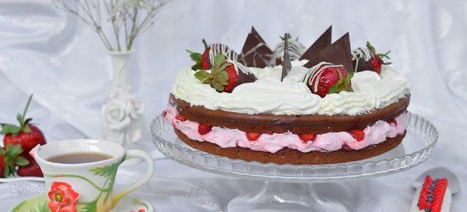 торт клубничное облако торт клубничное облако