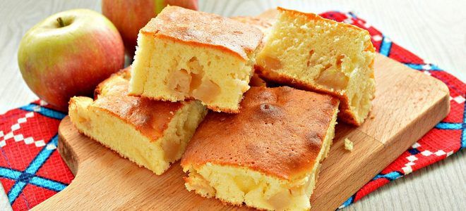 вкусная шарлотка с яблоками на сковороде вкусная шарлотка с яблоками на сковороде