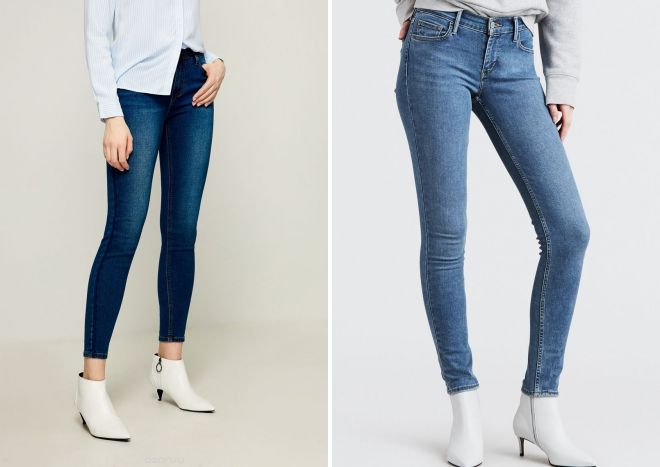 зимние зауженные джинсы зимние зауженные джинсы