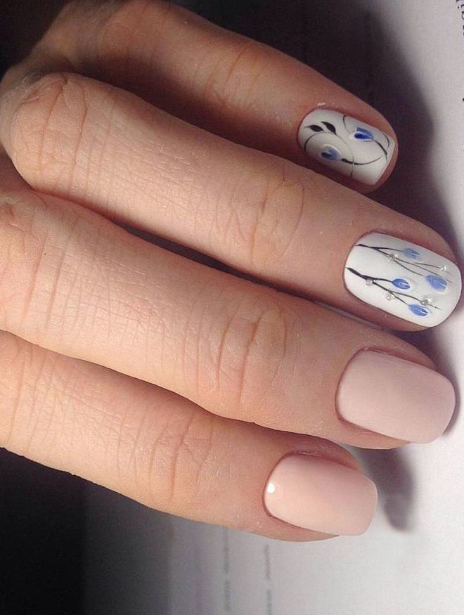 нежный маникюр на коротких ногтях ветви нежный маникюр на коротких ногтях ветви