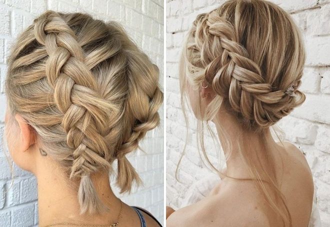 красивые косы на средние волосы красивые косы на средние волосы