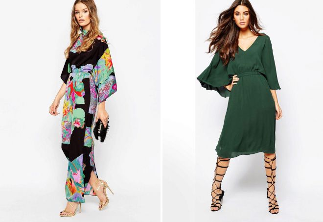 платье с рукавами кимоно платье с рукавами кимоно