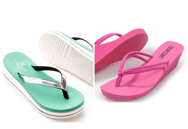 пляжные шлепки на платформе пляжные шлепки на платформе