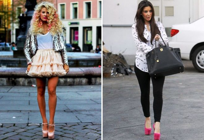 розовые туфли на платформе розовые туфли на платформе