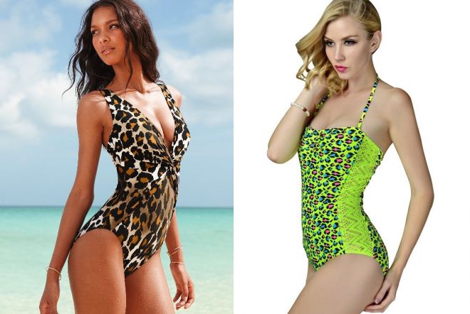 слитный леопардовый купальник слитный леопардовый купальник